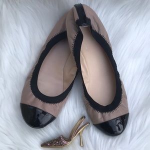 COLE HAAN flats black - tan